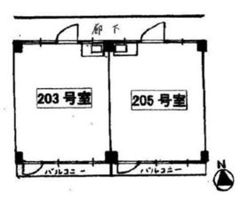 相野谷ビル 203 間取り図