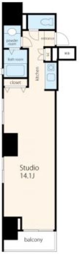 VORT銀座residence 504 間取り図