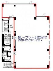 前田道路白金ビル 2階 間取り図