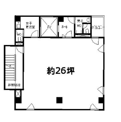 芝パークビル(大門) 4階 間取り図