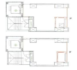 銀座近富ビル 2+3階 間取り図