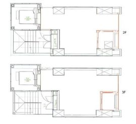 銀座近富ビル 2+3階 間取り図