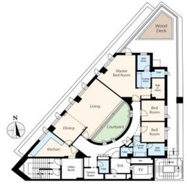 VORT乃木坂Ⅰ(事務所・SOHO) 5階 間取り図