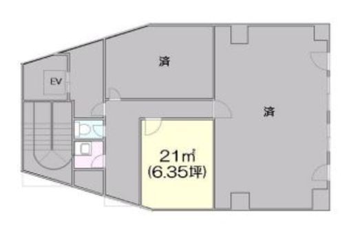発明学会ビル 502 間取り図