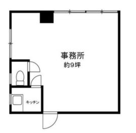 神楽坂ローズビル 6階A 間取り図