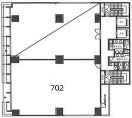 VORT東新宿 702 間取り図