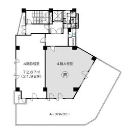 久保寺ビル 4階B 間取り図