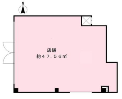 S.Wisteria(店舗) 1階 間取り図