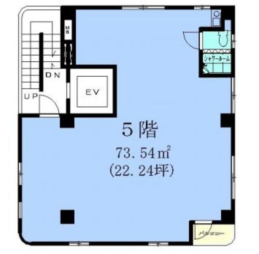 シマダビル 5階 間取り図