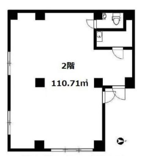吉田ビルディング 2階 間取り図