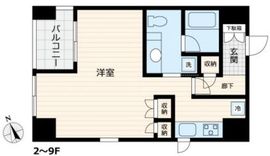 VORT銀座residenceⅡ 801 間取り図