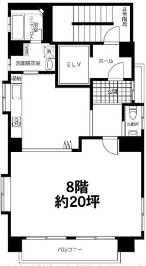 アライビル 8階 間取り図