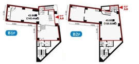 MK麹町ビル B1-B2階 間取り図