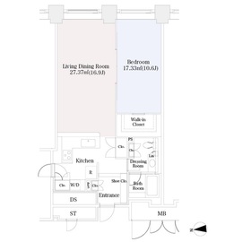 ラ・トゥール芝公園 2506 間取り図