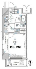 ディアレイシャス菊川 2階 間取り図