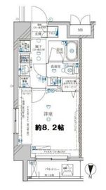 ディアレイシャス菊川 6階 間取り図