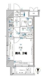 ディアレイシャス菊川 8階 間取り図