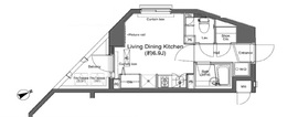 プラウドフラット門前仲町2 405 間取り図