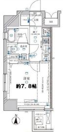 ディアレイシャス菊川 4階 間取り図