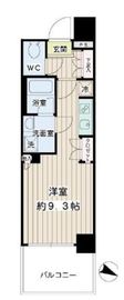 リビオ北品川 3階 間取り図