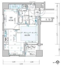 クリオ東日本橋 11階 間取り図