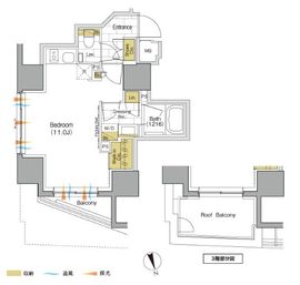 ザ・パークハビオ品川戸越 302 間取り図