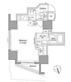 ザ・パークハビオ品川戸越 402 間取り図