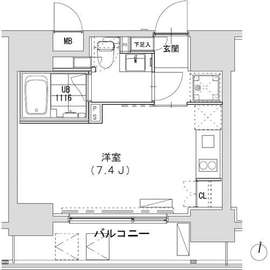 グランディオール広尾テラス 704 間取り図