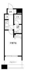 レジディア島津山 409 間取り図