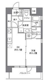 エルスタンザ白金台 401 間取り図