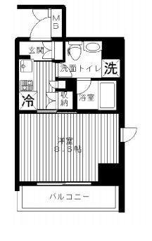 セリーズ門前仲町 507 間取り図