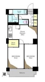 六本木ビュータワー 19階 間取り図