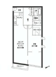 カスタリア西麻布霞町 109 間取り図