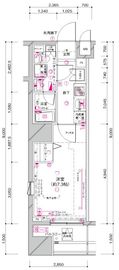 ステージグランデ菊川 5階 間取り図