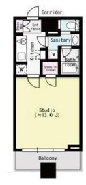 コンシェリア西新宿タワーズウエスト 8階 間取り図