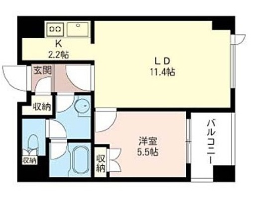 プライムメゾン銀座イースト 1210 間取り図