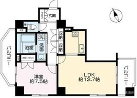 西麻布フォレストプラザ 5階 間取り図