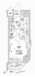 コンシェリア新橋 8階 間取り図