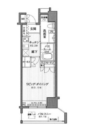 ピュアーレ広尾 602 間取り図