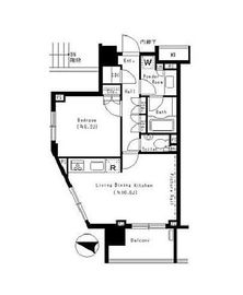 クオリア南麻布 3階 間取り図