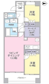 天王洲デュープレックス 8階 間取り図