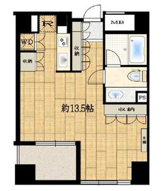 フリーディオ広尾南 2階 間取り図