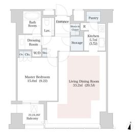 ラ・トゥール新宿 2311 間取り図