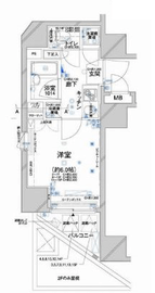 コンシェリア新橋 7階 間取り図