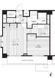 グランハイツ東中野 402 間取り図