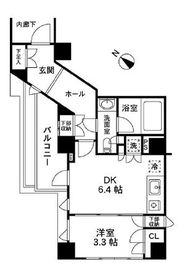 クオリア三田 5階 間取り図