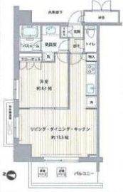 MFPRコート木場公園 411 間取り図