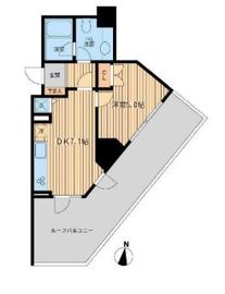 KDXレジデンス千駄木 8階 間取り図