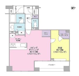 パルテール恵比寿 2階 間取り図