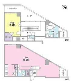 フォレストタウン参宮橋 1404 間取り図